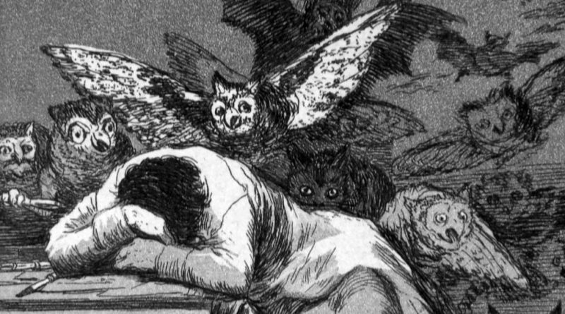 Somnul rațiunii naște monștri (tablou de Francisco Goya)